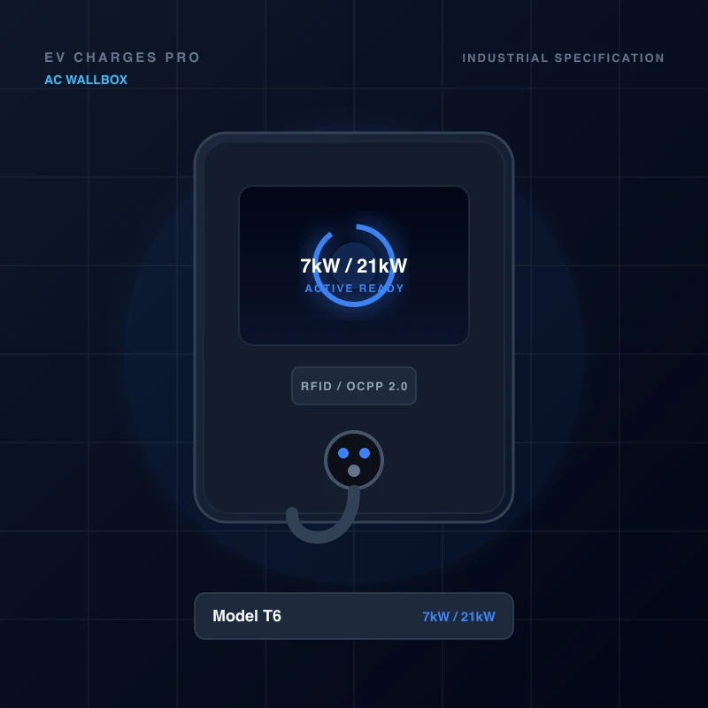 Model T6 App-Managed Smart Wallbox